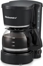 Elite Gourmet EHC-5055# Automatic Brew & Drip Coffee Maker with Pause N Serve Reusable Filter, On/Off Switch, Water Level Indicator, Black - Image 2