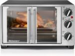 Elite Gourmet ETO2530M Double French Door Countertop Toaster Oven, Bake, Broil, Toast, Keep Warm, Fits 12" pizza, 25L capacity, Stainless Steel & Black - Image 2