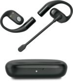 Emerson NoiseZero Open-Ear Earphones w/Charging Case and USB-C Cable, Smart AI 100dB ENC Microphone Cancelling 99.999% Noise, Max Privacy, Wireless Bluetooth Earbuds, IPX4, Gym, Work, Travel - Black - Image 2
