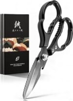 Emojoy Kitchen Scissors All Purpose, Kitchen Shears Titanium Heavy Duty for Food, Meat, Herb & Poultry, Japanese Steel Blades, Professional Multi-Purpose Cooking Scissors - Image 2