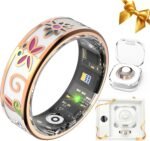 Enamel Craft Smart Health Rings for Women Men, Sleep Tracker with Heart Rate, Blood Oxygen, Fitness Ring for Activity Monitoring, No Subscription, Compatible with iOS & Android (Enamel Color, 8#) - Image 2