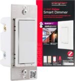 Enbrighten 43080 Zigbee in-Wall Smart Paddle Dimmer with QuickFit and SimpleWire, White/Almond - Image 2