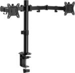 ErGear Dual Monitor Stand, Heavy Duty Adjustable Monitor Desk Mount for 2 Screens up to 32 Inches, Fully Adjustable Height, Tilt, Swivel, Rotate, Supports 17.6 lbs per Monitor Arm, Easy Installation - Image 2