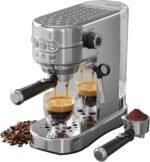 Espresso Machine 20 Bar, Compact Espresso Maker, Stainless Steel Expresso Coffee Machines with Steam Milk Frother & 34oz Removable Water Tank for Home, Cappuccino Machine, Great Gift - Image 2