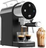 Espresso Machine 20 Bar, Touchscreen Espresso Coffee Machine with Steamer, Espresso Maker with Milk Frother for Latte & Cappuccino, Removable Water Tank, Modern Black Design - Image 2