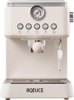 Espresso Machine 20 Bar, Upgraded 1300W Espresso Maker with Milk Frother Steam Wand, Semi-Automatic Espresso Coffee Machines for Home, for Cappuccino, Latte, 50oz Removable Water Tank (white) - Image 2