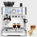 Espresso Machine with Grinder, All-in-One Coffee Maker with PID Temperature Control & 15 Bar Italian ULKA Pump, Stainless Steel Barista Machine for Home Latte & Cappuccino - Image 2