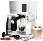 EspressoWorks 19-Bar Espresso, Latte and Cappuccino Maker 10-Piece Set - Brew Cappuccino and Latte with One Button - Espresso Machine with Milk Steamer 1250W - Coffee Gifts (White) - Image 2