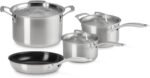 Essential Stainless Steel Set of 7 Cookware Set - Image 2
