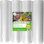 EverFresh 11" x 25' Vacuum Sealer Rolls, 4 Pack | 15% THICKER Embossing | Compatible with FoodSaver Machines, BPA Free, Commercial Grade Food Sealer Bags - Image 2