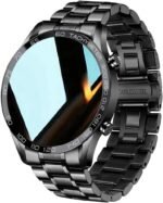 FILIEKEU Men Smart Watch for Android iOS, Bluetooth Calls Voice Chat with Heart Rate/Sleep Monitor Fitness Tracker, 1.3" Full Touch Screen IP67 Waterproof Stainless Steel Activity Tracker for Men - Image 2