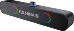 FULMINARE Bluetooth Speaker with 26W HD Sound, Portable Speaker Up to 30H Playtime, AUX&TF-Card&USB Input, LED Lights, Speakers Bluetooth 5.3 Wireless for Home/Party/Outdoor, (Black) - Image 2