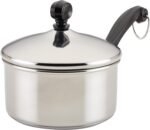 Farberware Classic Stainless Steel Sauce Pan/Saucepan with Lid, 1 Quart, Silver,50000,11.2"D x 6.3"W x 4.4"H - Image 2