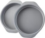 Farberware GoldenBake Bakeware Nonstick Baking Pans/Cake Pan Set, Round, Insulated, Two 8-Inch, Gray - Image 2