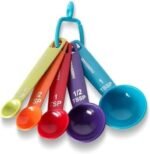 Farberware Set of 5 Measuring Spoons, Perfect for Measuring Both Wet and Dry Indgredients, Includes Detachable Ring for Optimal Storage and Organization, Dishwasher Safe, Assorted - Image 2
