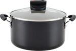 Farberware Smart Control Nonstick Stock Pot/Stockpot with Lid, 6 Quart, Black - Image 2