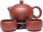 Fine Yixing Clay Teapot Set,Chinese Genuine Handmade Tea Pot 7.8 Oz with Filter,Infuse Brew Kungfu Tea Maker - Image 2
