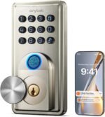 Fingerprint Door Lock - ANYBELL Keyless Entry Smart Lock Deadbolt with Electronic Keypad, App Control & Auto Lock, Easy Install for Front Door - Satin Nickel - Image 2