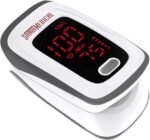 Fingertip Pulse Oximeter, Blood Oxygen Saturation Monitor (SpO2) with Pulse Rate Measurements and Pulse Bar Graph, Portable Digital Reading LED Display, Batteries and Carry Case Included - Image 2