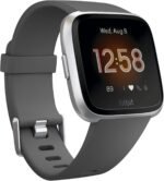 Fitbit Versa Lite Smartwatch,GPS,Charcoal/Silver Aluminum, One Size (S & L Bands Included) - Image 2