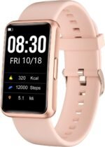 Fitness Tracker No Bluetooth No APP/Phone Required, Fitness Watch for Men Women Parents Pedometer Watch with Sleep Tracker Steps Counter Alarm Clocks IP68 Waterproof (Pink) - Image 2