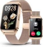 Fitness Tracker Watch for Men Women, Activity Tracker for iPhone and Android with Step Counter, Calorie, Sleep Monitor, 110+ Sports Modes, IP68 Waterproof Smartwatch (Minimalist, Gold, 1.57) - Image 2