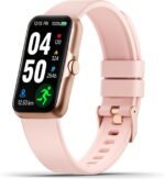 Fitness Tracker with 24/7 Continuous Heart Rate, Blood Oxygen Monitor, Smart Watch with Sleep Monitor, IP68 Waterproof Activity Tracker Step Counter for Women Men (Pink) - Image 2