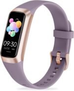 Fitness Tracker with 24/7 Heart Rate,Blood Oxygen Blood Pressure Sleep Monitor, Activity Trackers 5 ATM Waterproof,Step Calorie Counter Pedometer Health Smart Watch for Women Men Dusty Purple - Image 2