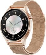 Fitpolo Smart Watch for Women,1.3" AMOLED Touchscreen Fitness Tracker, Make/Answer Calls, Heart Rate SpO2 Monitor,IP68 Waterproof,Sleep Activity Tracking Smartwatch for Android Phones iPhone (Gold) - Image 2