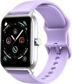 Fitpolo Smart Watches for Women Men, Alexa Built-in 1.8" Fitness Tracker Watch for Android iOS, Waterproof Activity Trackers with 100 Sports, GPS via Phone, Heart Rate Sleep SpO2 Monitor - Purple - Image 2