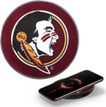 Florida State University Wireless Charger with Illuminated Seminoles Logo & Built-in Power Bank for Wired and Wireless Charging. 100% Portable Wireless Phone Charger - Image 2