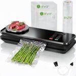 Food Vacuum Sealer Machine, 90KPA with Kitchen Scale, One-Touch Automatic, Multiple Modes​​, with 10 Sealer Bags and 1 Roll, Built-in Cutter, Black - Image 2