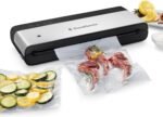 FoodSaver PowerVac Compact Vacuum Sealing Machine Stainless Steel & Black Vertical Storage VS0150 | Preserves freshness reduces bag waste for both dry and wet food - Image 2