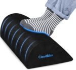 Foot Rest for Under Desk at Work,Office Desk Accessories with Soft Foam and Washable Removable Cover, Foot Stool for Office, Car, Home to Foot Support and Relax Ankles, Black - Image 2