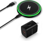 For Samsung Wireless Charger Fast Charging Pad for Galaxy S25 Ultra/S24 Plus/S24 FE/S24Ultra/S23+/S22/S21/S20,15W Wireless Phone Charger Android Charging Station Mat for Google Pixel 9 8A with Adapter - Image 2