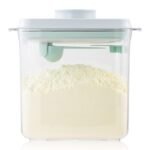 Formula Container - 1700ml Pop Top Milk Powder Container, BPA-Free Airtight Formula Dispenser with Scoop and Scraper, 21OZ, 1.32LB, 600g, Clear - Image 2