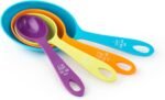 Fox Run Measuring Cup Set, 1/8 cup to 1 Cup, Multicolored 4 Cup Measuring Set - Image 2