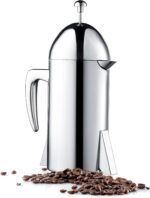 Francois et Mimi Custom-Style Double Wall French Coffee Press, 34-Ounce, Stainless Steel (Retro) - Image 2