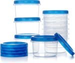 Freezer Storage Containers, [10 Pack-16 oz] Ultra Thick Freezer Containers with Leakproof Twist Top Lids, Heavy Duty BPA Free Stackable Food Containers for Lunch/Salad/Leftover/Soup/Oats/Ice Cream - Image 2