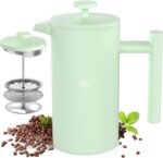 French Press Coffee Maker, 12OZ Double Wall Vacuum Insulated 304 Stainless Steel for Home, Camping and Office - Image 2