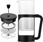 French press, borosilicate glass French press coffee maker, 3 layer stainless steel tea press,34oz large french press, suitable for home, office, kitchen, travel, fashion black - Image 2
