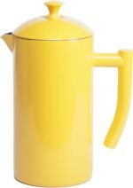 Frieling Stainless Steel French Press Coffee Maker - 34 Fl Oz, Yellow - Double-Walled with Double Filter - Insulated Plastic-Free Coffee Press for Camping & Travel - Image 2