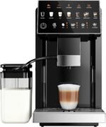 Fully Automatic Coffee Machine, 20 Bar Coffee Maker with Grinder, Automatic Espresso Machine with 15 Grinding Levels, Touch Control for Cappuccino & Latte, Auto Self-Cleaning - Image 2