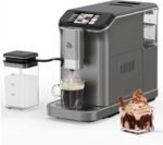 Fully Automatic Espresso Machine, 20 Bar Coffee Espresso Machine with Grinder & Automatic Milk Frother for Latte, Cappuccino, 7 Coffee Varieties, One-Touch Single/Double Shot for Espresso - Image 2