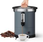 GAOMON Large Capacity Commercial Coffee Urn - 80 Cup (12L/3.2 Gal) Stainless Steel Beverage Dispenser, Double Wall Insulated, Electric Hot Water/Coffee Maker for Catering, Events, Offices - Image 2