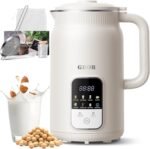 GDOR 35oz Nut Milk Maker, 9-in-1 Plant Milk Machine for Homemade Almond/Oat/Soy, Juice & Smoothie, Blender with 12 Stainless Steel Blades, Keep Warm, 12H Delay, Boil Water and Self-Cleaning - Image 2