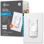 GE CYNC Smart Dimmer Light Switch, No Neutral Wire Required, Bluetooth and 2.4 GHz WiFi 3-Wire Switch, Works with Amazon Alexa and Google Home, White (1 Pack) - Image 2
