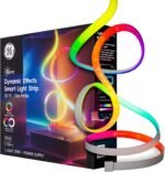 GE Cync Dynamic Effects Smart LED Light Strip with Music Sync, Color Changing WiFi Lights, Indoor Light Strip, Compatible with Alexa and Google Home, 32ft and Power Supply - Image 2