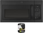 GE JVM3160DFBB 1.6 Cu. Ft. Over-the-Range Microwave Oven Black Bundle with 2 YR CPS Enhanced Protection Pack - Image 2