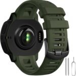 GEAK Compatible with Garmin Instinct Watch Band Replacement, Soft Silicone Strap Sport Wristband Replacement Compatible for Garmin Instinct 2/Instinct Esports/Solar/Tide/Tactical GPS Smartwatch - Image 2
